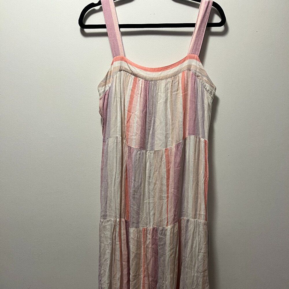 Rails Amaya Juliette Stripe Pink and White Dress Size Medium Lined